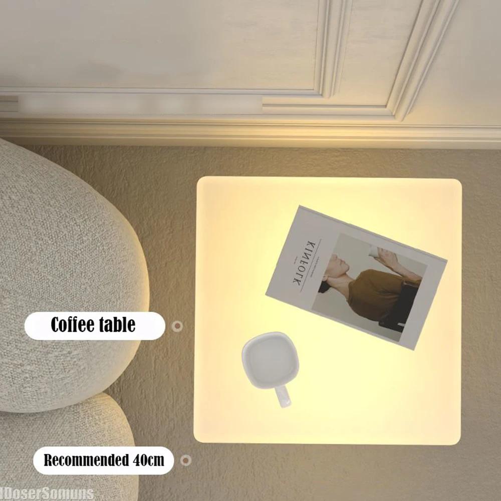 Noční svítící skříň Bílá kostka stojací lampa 3D dekorativní pohovka konferenční stolek noční lampa luxusní dekorativní noční osvětlení