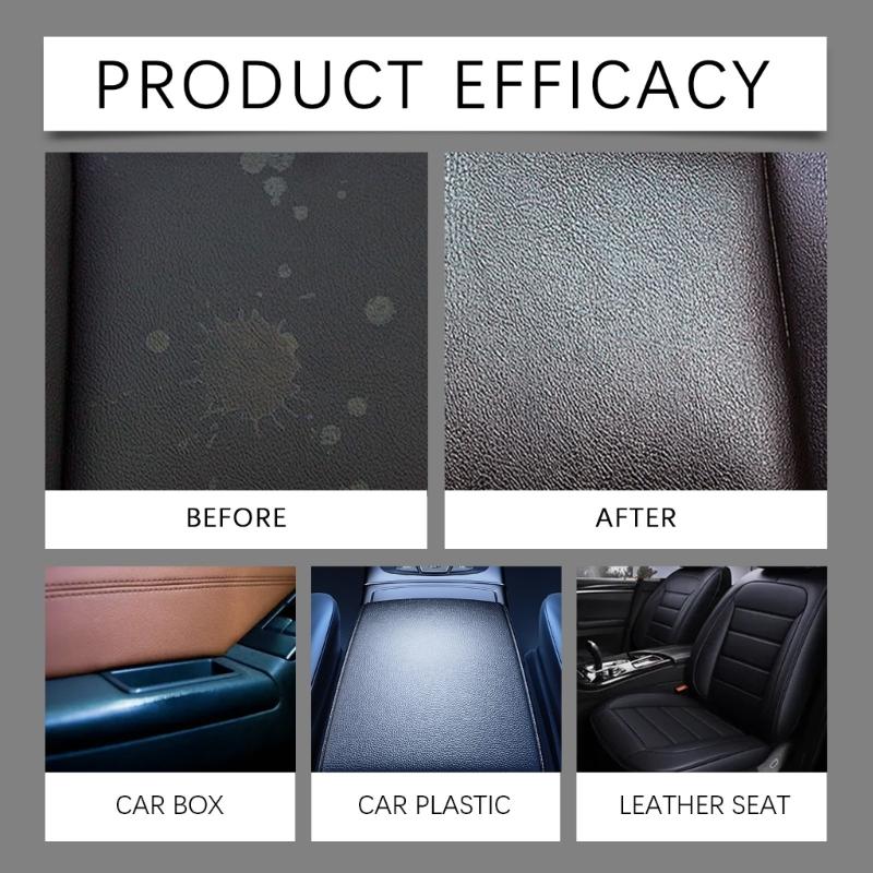 Gentle Leather Cleaner Paste Auto Interior Leather Cleaner with Natural Ingredients 100g Capacity for Delicate Surfaces