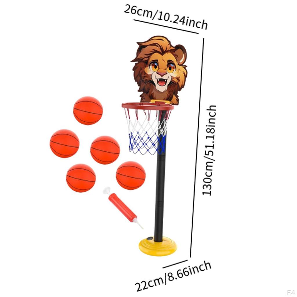 Basketballkorb-Set für Kinder Netz Multifunktionaler Ballständer Outdoor-Sportspielzeug Zubehör