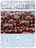 Simple 1 Modern Plant Flower Printed Matte Fitted Sheet, Bedroom Printed Bed Cover, Bedding Excluding Pillowcases