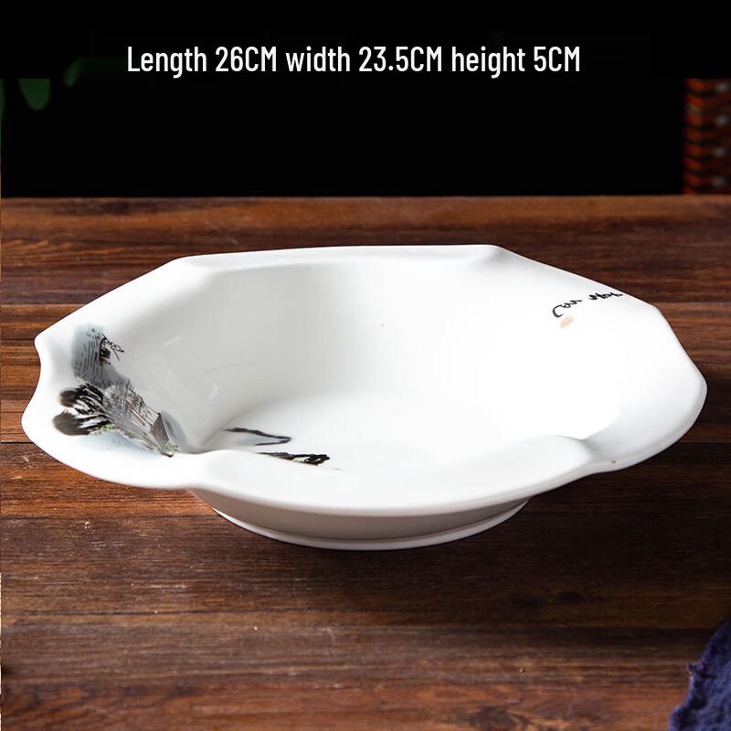 Artistic Irregular Ceramic Dinner Plate