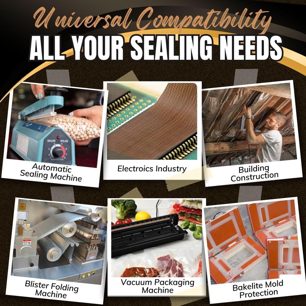 High-temperature resistant flon tape heat insulation vacuum sealing machine, electrical insulation tape sealing