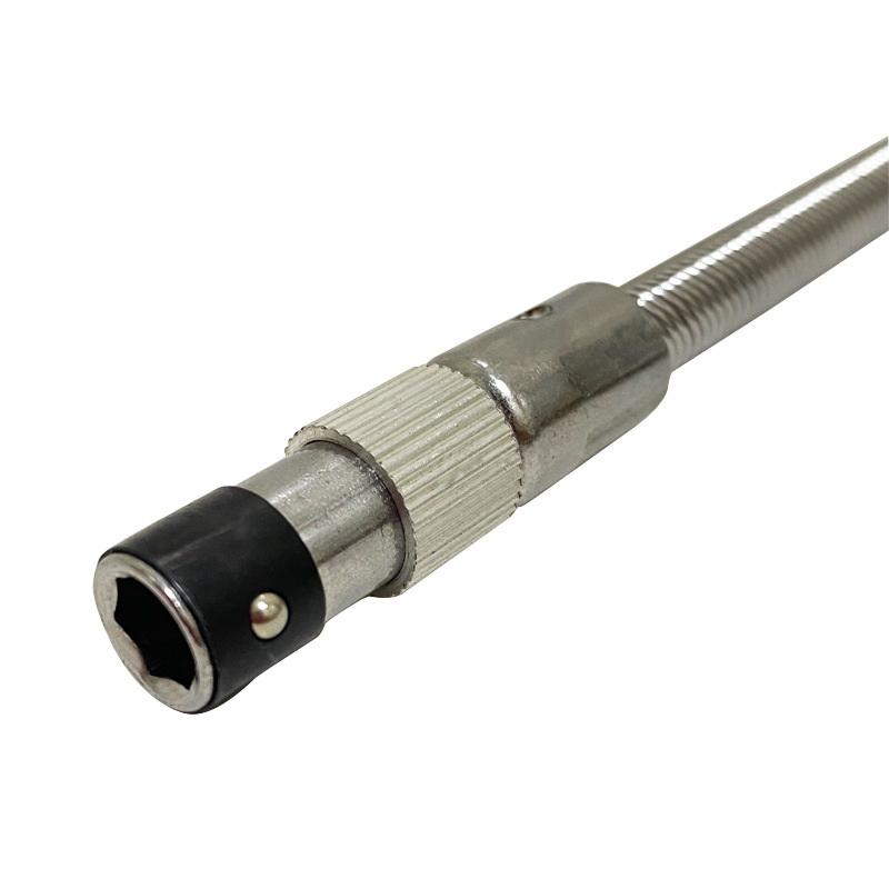 300mm Silber Sechskantgriff Metall Universal Flexibler Schaft Richtungswechselbarer Schraubendreher Verbindung Verlängerungsstange Werkzeugzubehör