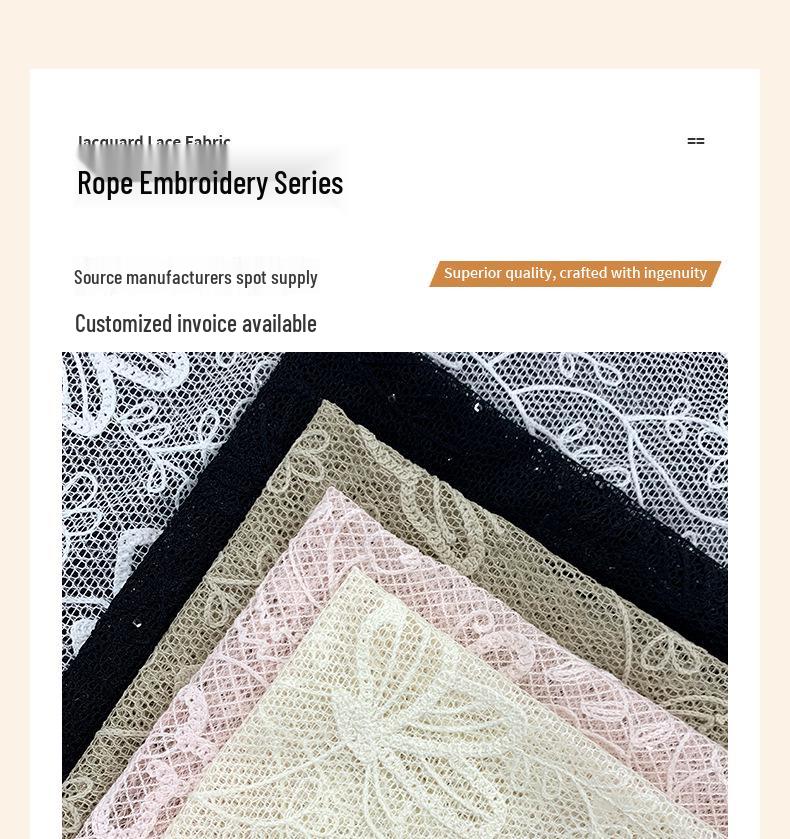 3D Butterfly Embroidery Lace Fabric for Dresses & Children's Clothing