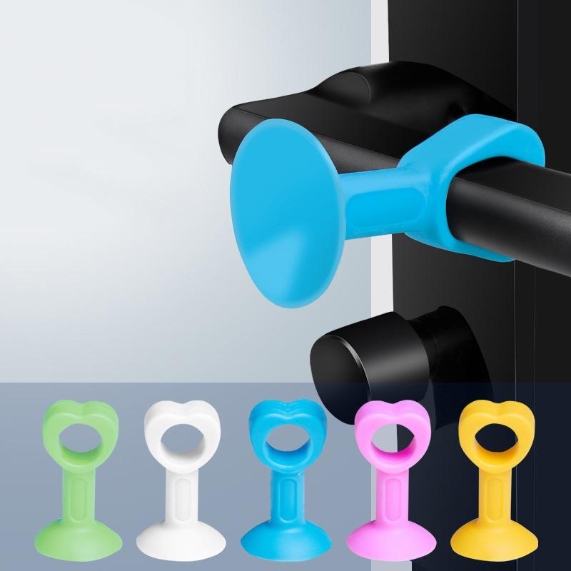 Leaves Shape Silicone Rubber Door Stop Stoppers Door Block Children Anti-Folder Hand Security Door Card Hanging Door Stop Hot