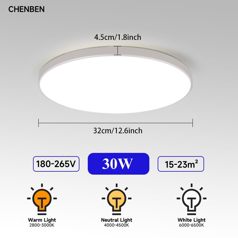 Led Ceiling Light 220V Modern Ceiling Lamp Led Ceiling Chandelier Panel Bathroom Lights Fixture For Living Room Kitchen Home Dec