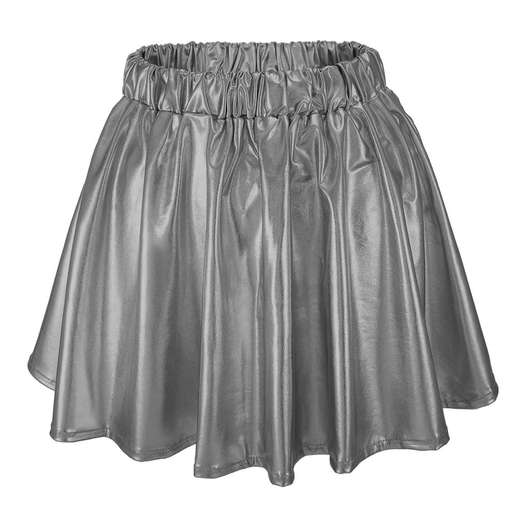 Women's Large Swing Skirt Stage Performance Costume Elastic Waist Pleated Skirt