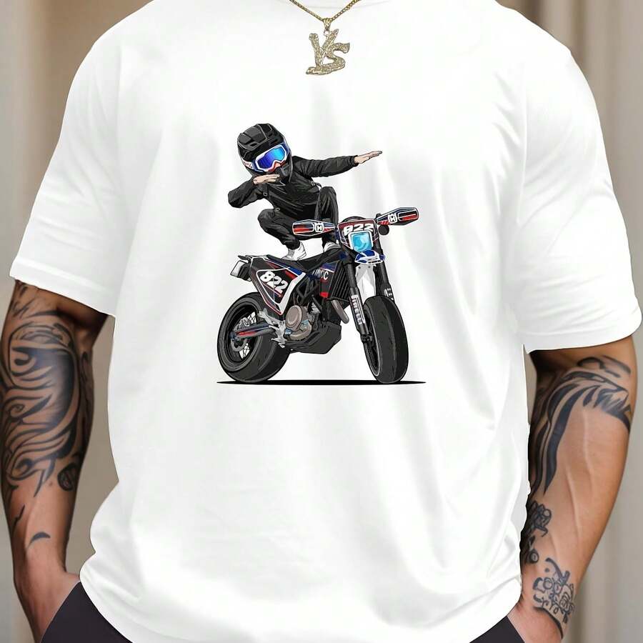 

Unisex s Summer Round Neck Short Sleeved Casual Cotton Print Loose Round Neck Short Sleeve T-Shirt XXXL