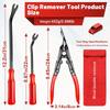 3pcs Clip Remover Tool, Clip Pliers Set Fastener Removal Tool, Auto Trim Removal Tool Kit Pry Tool Set Car Door Panel Dashboard Repair Kit