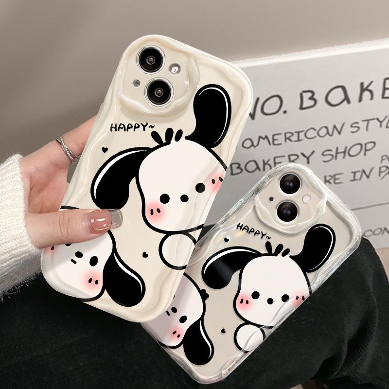 Applicable To Apple 14 Mobile Phone Case New Women's iPhone17promax Cute Cartoon Puppy 15/16 Soft Silicone