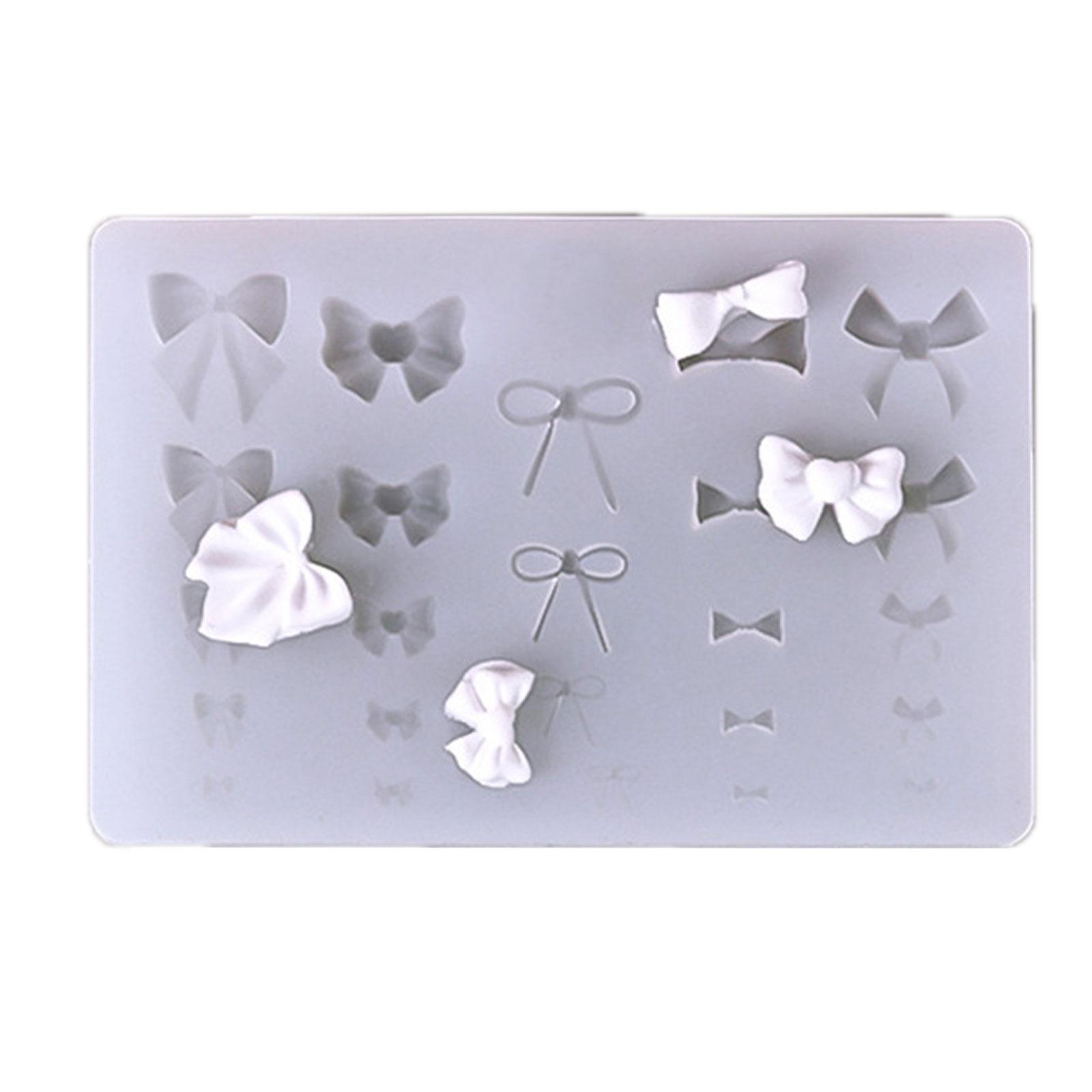 

Сладкий бантик форма для нейл-арта силиконовая форма-капельница форма для украшения ногтей силиконовые формы для маникюра для DIY украшений для нейл-арта D