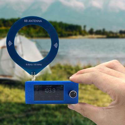 10khz-180mhz Halka MW/SW Anteni Düşük Empedans Dönüştürücülü Halka WB Anteni Tüm Radyo Modelleri Walkie Talkie'ler SDR İçin