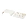 Boitier de prise de courant - EQUIP - 125124 - Blanc - 2 douilles - Cat.5e, Cat.6, Cat.6A