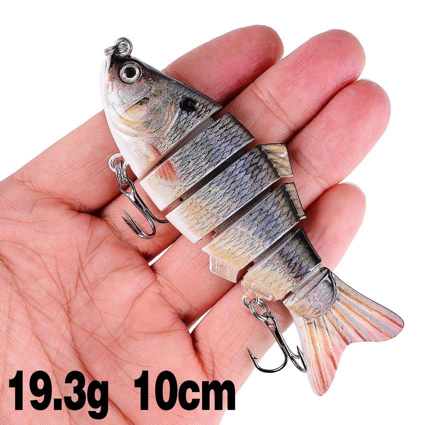1 Pieces Fishing Lures Multi 6/7 Segments Jointed Hard Bait Wobblers Swimbait Crankbait Swim Bass For Pike Sinking