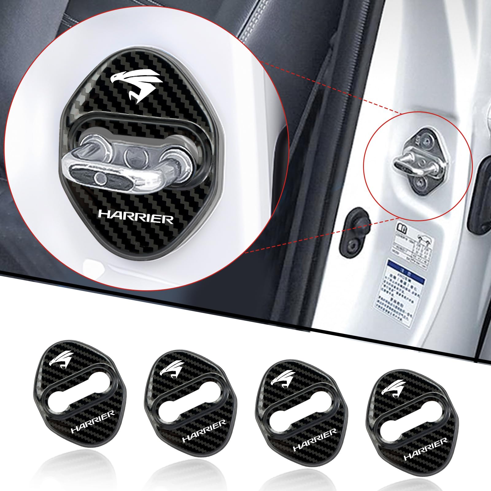 

For Toyota Harrier 80 Series Dedicated Accessories, Door Lock Cover, HARRIER 80 Series 60