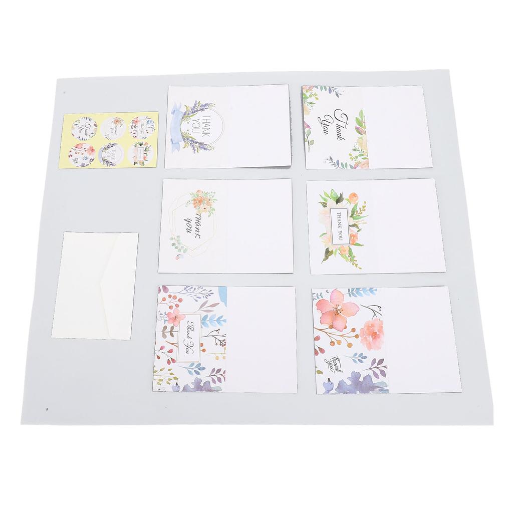 24 Set Thank You Cards with Envelopes Wildflower Stickers Handwritten Gratitude Thank You Notes for