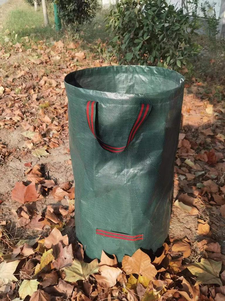 Waterproof PP Woven Garden Leaf and Weed Storage Bag, Large Capacity