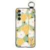 Anti-dust Wrist Strap Phone Case For Samsung Galaxy M56 5G/SM-M566B Kickstand Flower Shockproof Protective Soft case