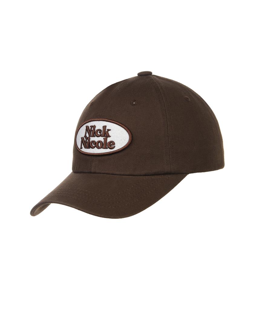 Nigaennikol Oval Wappen Ball Cap_Brown