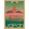 Retro Japan Reiseplakat: Sushi-Restaurant und Izakaya-Szenerie