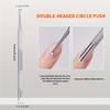 Stainless Steel Multi-Functional Dead Light Beige Remover & Cuticle Pusher Portable Nail Care Tool for Manicure Pedicure