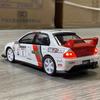 JDM 1:32 Mitsubishi Lancer Evolution EVO Petroleum Coating Version Alloy Diecast Model Simulation Sports Car Toy Gift For Friend