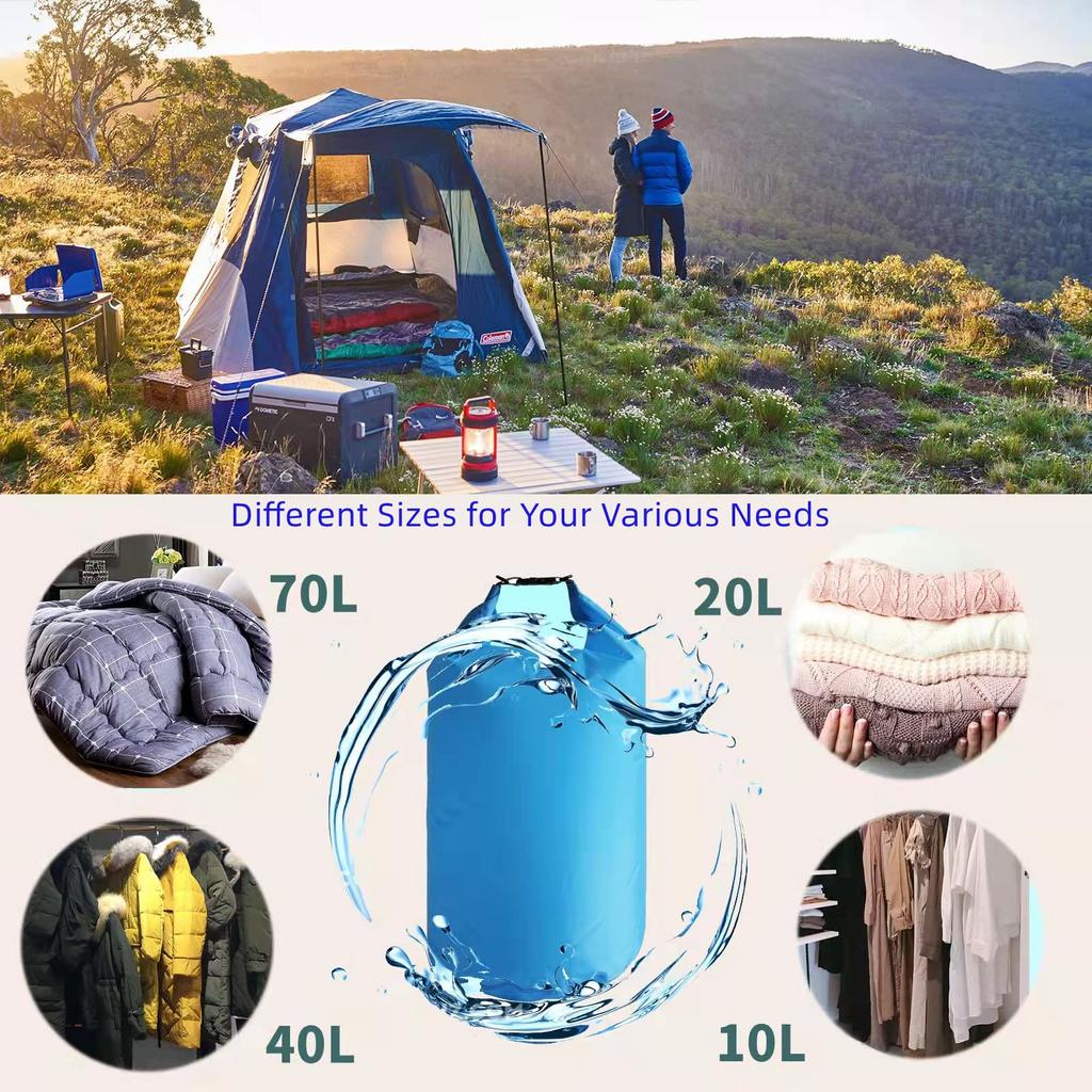 Oem Ipx6 Dry Bags Waterproof Bucket Shoulder Bag For Swimming Camping Drifting Roll Top Sack Keeps Gear Dry Waterproof Bag