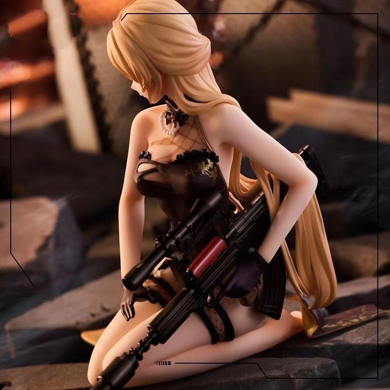 Game Girls Frontline Ots-14 Sitting Posture Action Figure Pvc Model Toys Doll Statue Desk Decor Car Ornament Collectable Gifts Premium Quality