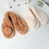 Neckerchief Rabbit Fur Neck Scarf Solid Color Plush Neck Warmer  Autumn/Winter