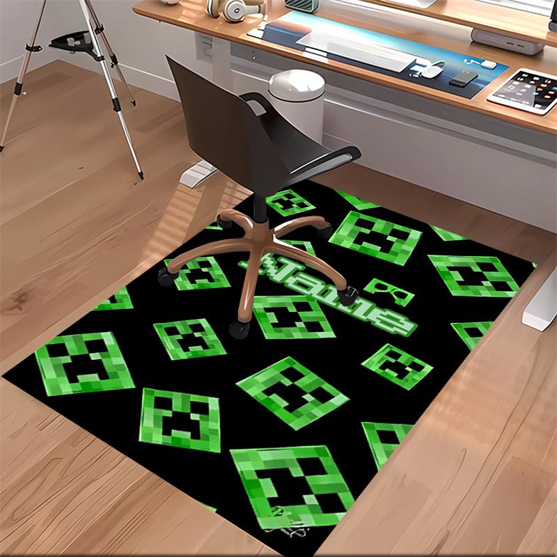 Custom Personalization Game Block Pixel World Print Area Rug - Soft, Washable Non-Slip Indoor Mat,Living Room,Home&Office Decorative Rug