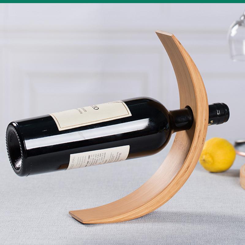 

Креативная деревянная полка для красного вина, бамбуковая, практичная, для украшения гостиной, шкаф, витрина для красного вина, стеллажи для хранения бутылок вина