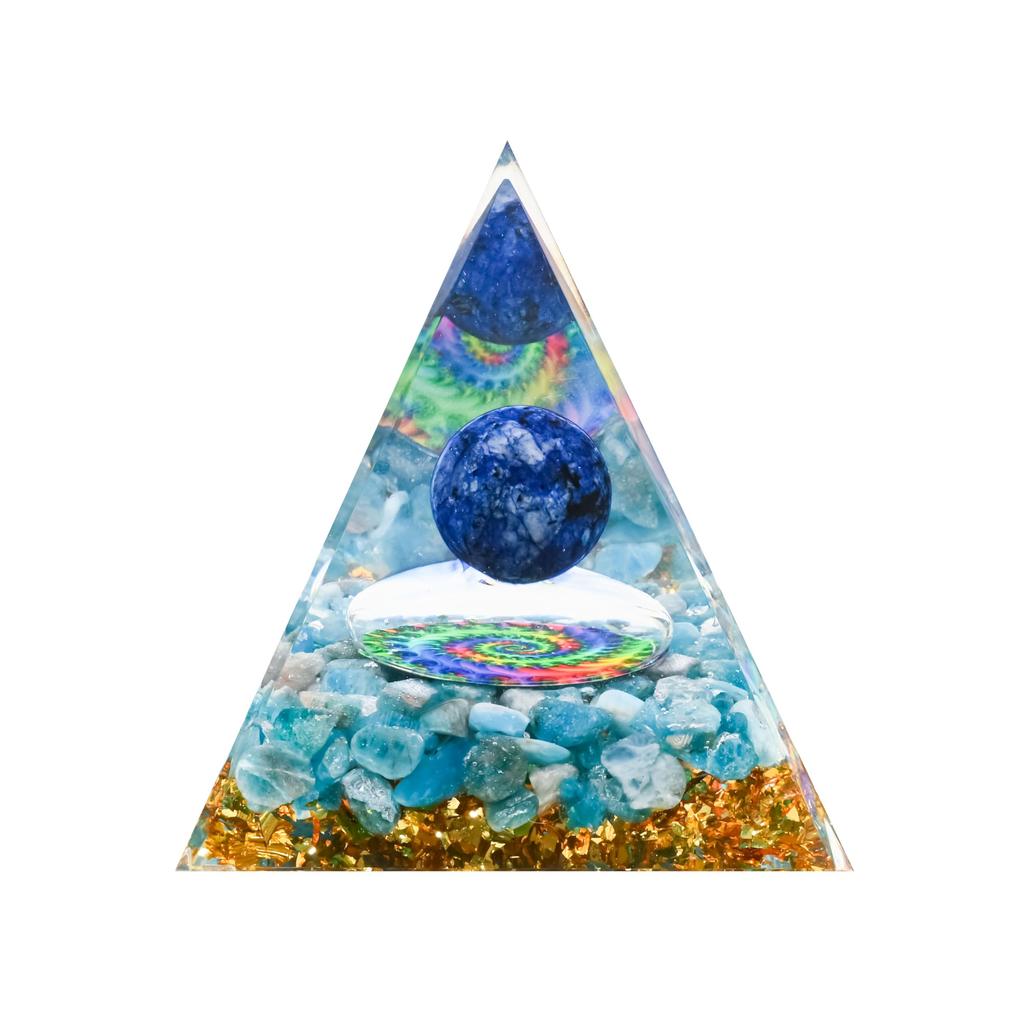 Orgonite Crystal Orgone Pyramid Tree of Life Energy Tower Nature Reiki Healing Chakra Object (H)