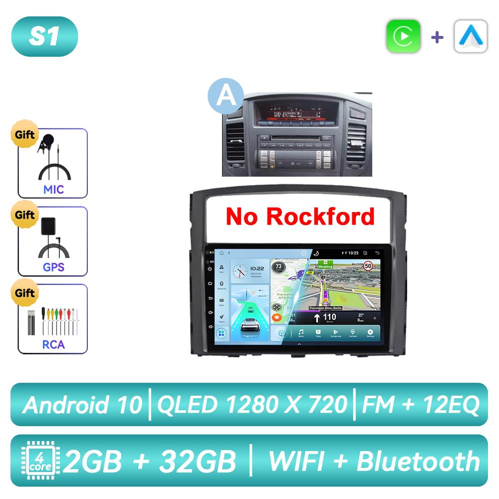 

For Mitsubishi Pajero V80 V90 2006 - 2020 Android Car Radio Multimedia Video Player Navigation GPS Carplay Touch Screen Auto Stereo Intelligent System A 4CORE 2G 32G