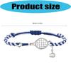 Comfortable Adjustable Wrist Strap Blue Unisex Sports Hand Chain Bracelet Jewelry For Tennis And Daily Wear
