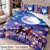 Custom Name Text 3Pcs Bedding Set Miraculous Ladybug Duvet Cover And Two Pillowcases