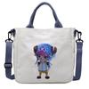 One Piece Canvas Bags Luffy Cartoon Anime Figures Print Shoulder Bag Outdoor Large Capacity Trendy Crossbody Handbag Gifts Poseable Articulated Scale