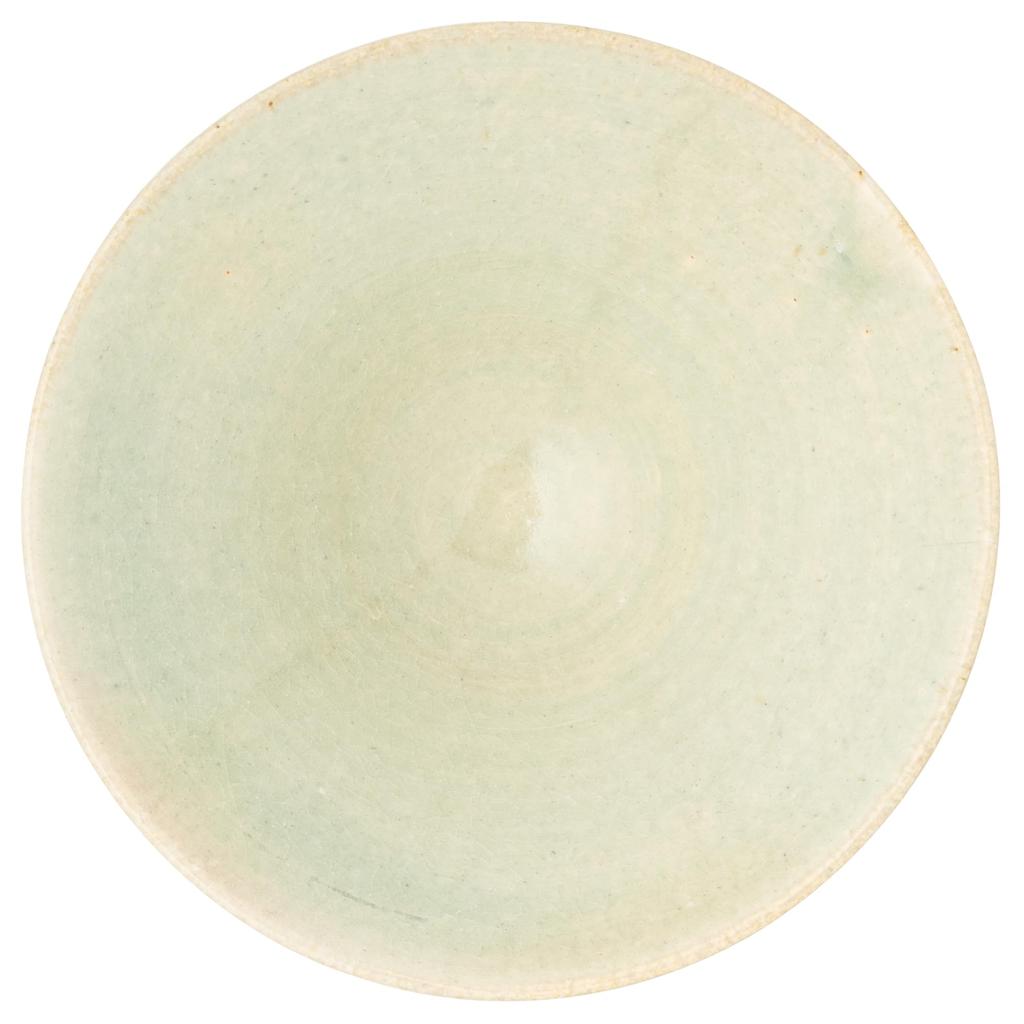 Marui Pottery Shigaraki Ware Hechimon Diameter White Glass Ivory Bowl/Plate, approx. 15cm, MR-3-4114