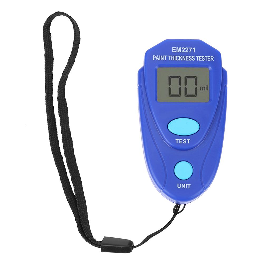 

EM2271A Digital Mini Thickness Gauge Car Paint Film Tester Coating Meter Electric Manual Tool Ultra-precise Fe/NFe 0.1-2mm
