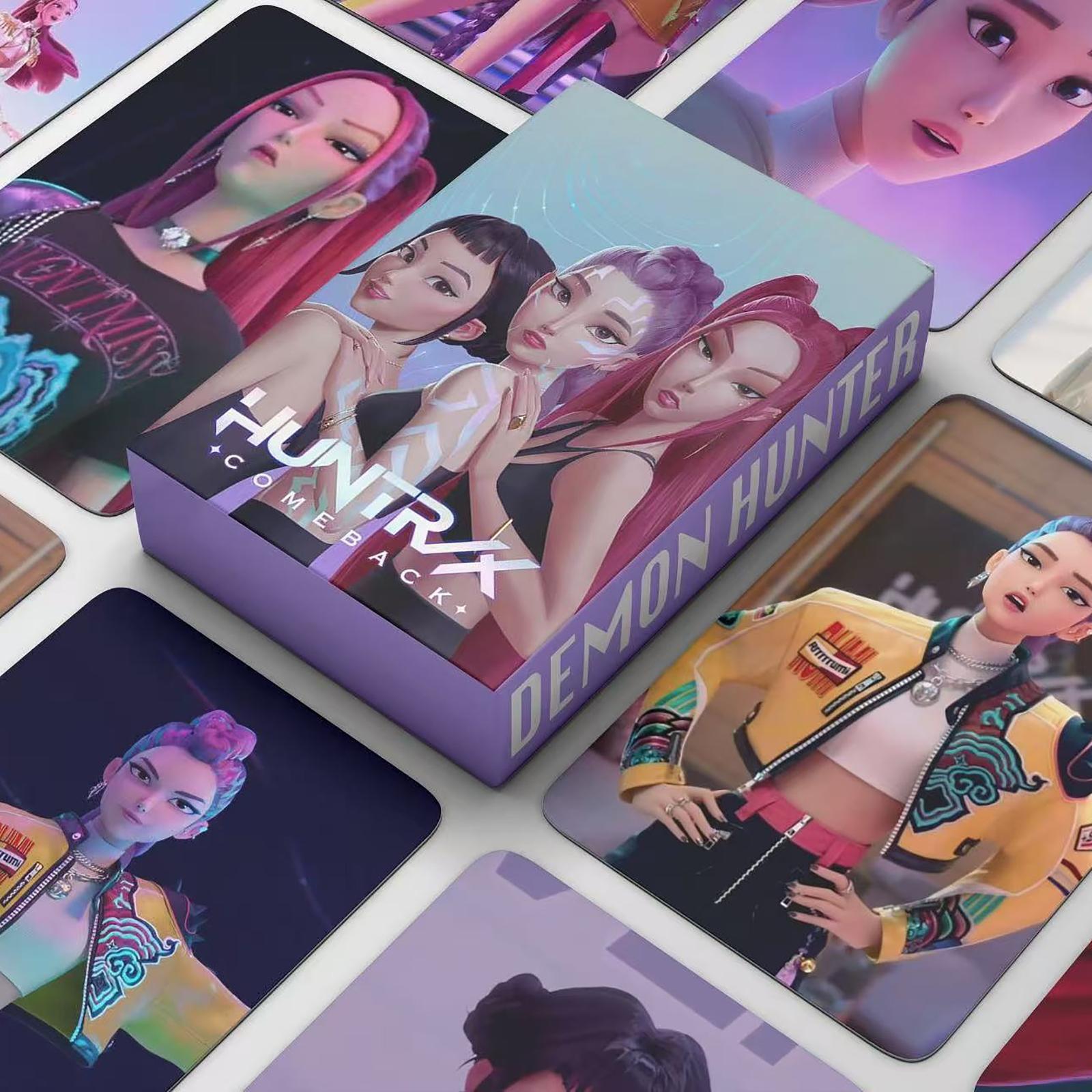 

Набор из 55 коллекционных карточек с мультяшными фотографиями в стиле аниме, сувенир One Size