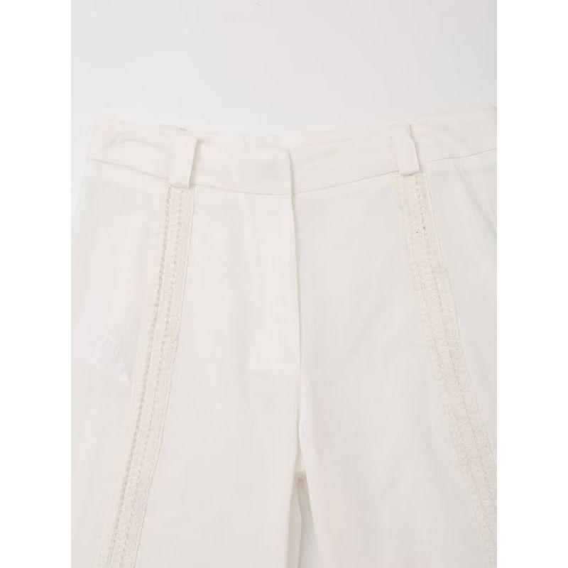 Kaslead New Arrival Women's Clothing Fashion Style Fashion Casual High Waist Hollow Out Stitching Pants 4786262