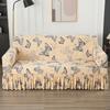 Printed Sofa Cover Stretch Couch Covers Patterned Slipcovers With Skirt Washable Spandex Furniture Protector For Living Room