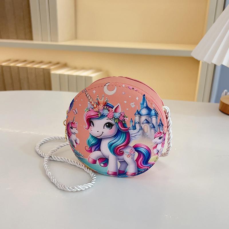 Cute Cartoon Unicorn Crossbody Bag For Kids Lightweight Breathable Durable Design