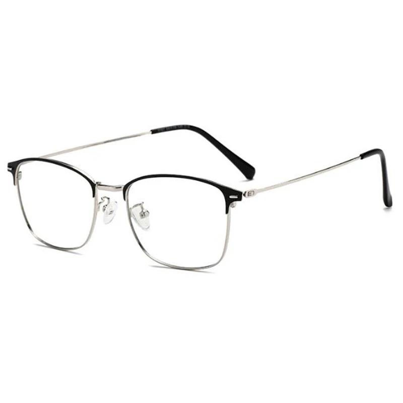 Photochromie Brille Quadratischer Legierungsrahmen Kurzsichtigkeitsbrille Outdoor UV-Schutz Dioptrie -0.5 -1.0 -1.5 -2.0 Bis -6.0