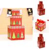 3pcs Large Premium Christmas Gift Box With Lid  Ribbon Xmas Present Square Box