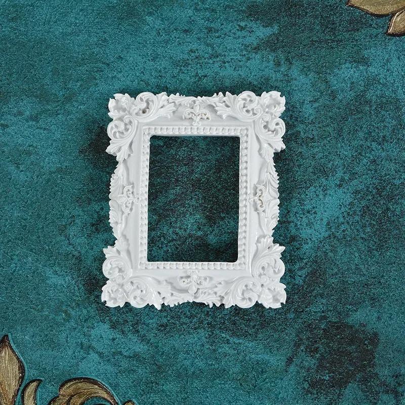 Golden Retro Photo Frame Nail Art Jewelry Decoration Home Decoration Photography Background Shooting Photo Props Picture Frame