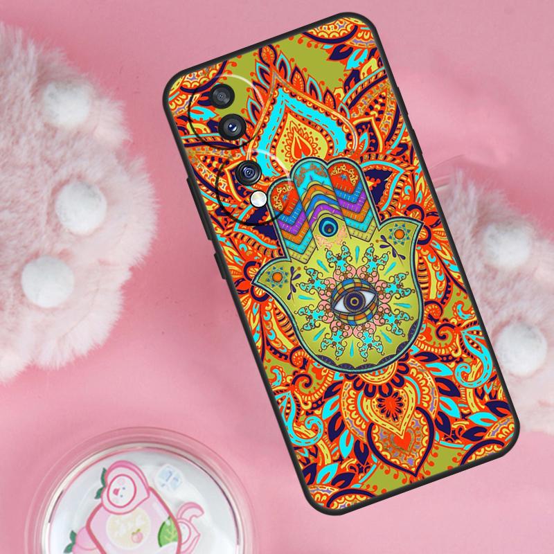 

Hamsa Hand Of Fatima Case For Honor Magic 7 5 6 Lite Pro Honor 200 Pro 50 70 90 X9b X9a X8b X8a X8 X9 X9c Cover Honor 70 Lite
