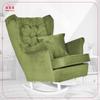 Gaja Wing Chair Rocking Scandinavian Family Meble Emerald Fern