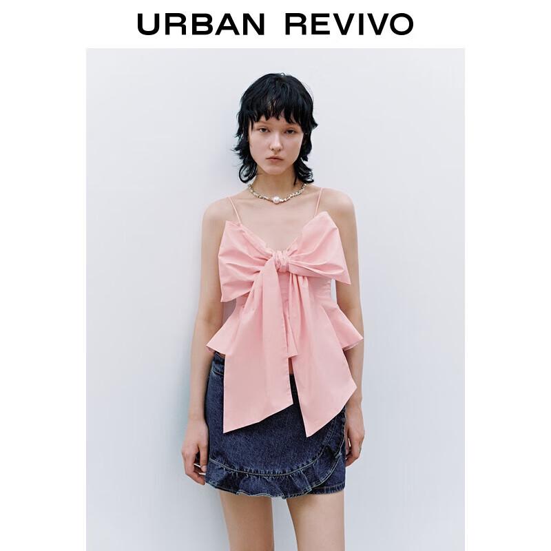 UR Sweet Bowknot Strap Camisole S светло-розовый