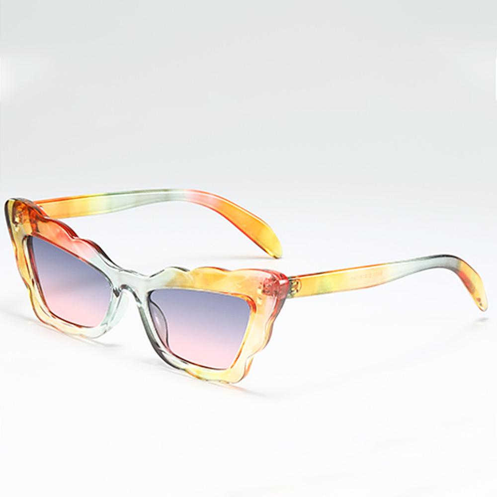 

Vintage Sunglasses For Women Wave Pleated Butterfly Shaped Glasses Stylish Anti Glare Sunshade Glasses Multiple Frame Colors W140841WW-