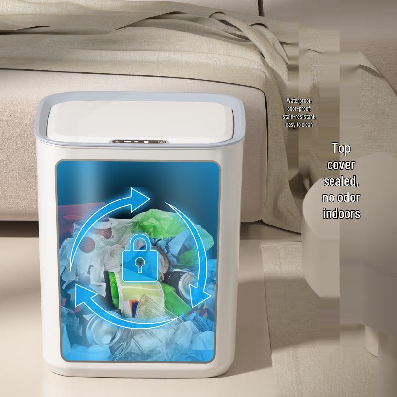 2025 Smart Induction Trash Can: Automatic, Hygienic, Light Luxury Design for Home